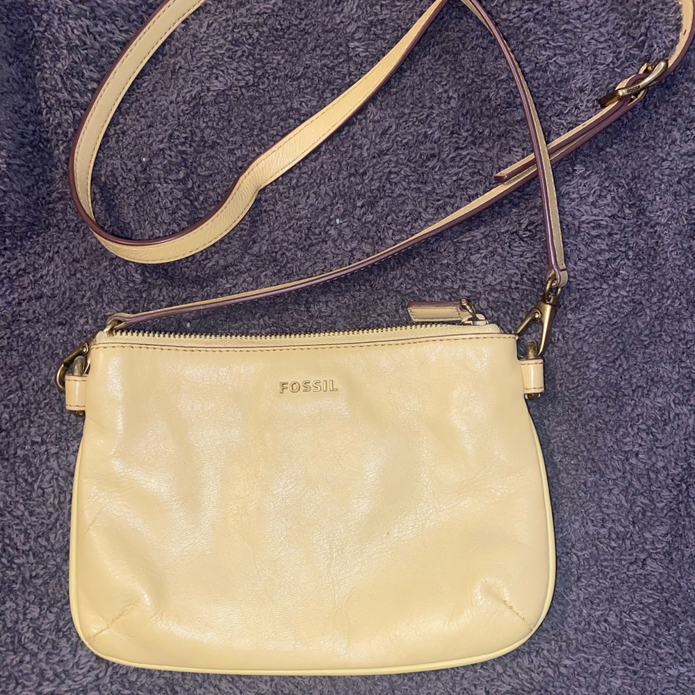 Small Yellow Fossil Crossbody